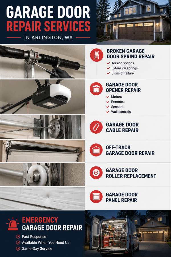 garage door services in Arlington WA